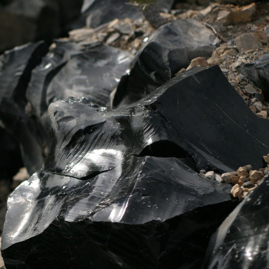 obsidian crystals for glass water bottle