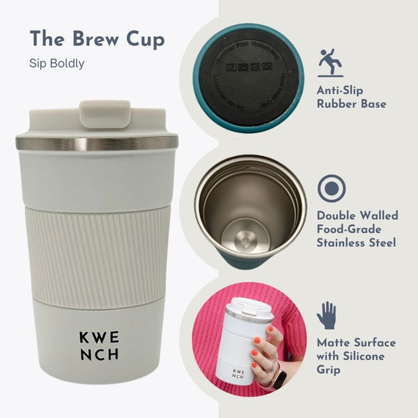 stainless steel reusable travel cup coffee mug