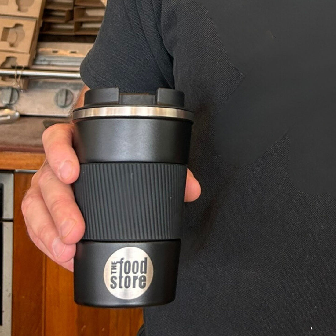 kwench stainless steel reusable coffee cup as a corporate gift