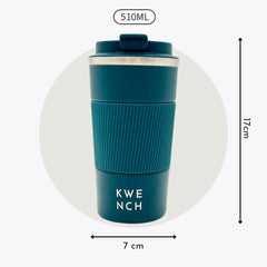 extra large stainless steel reusable coffee travel mug/cup 510ml