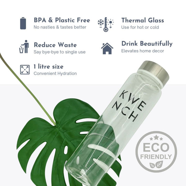 Glass Water Bottle