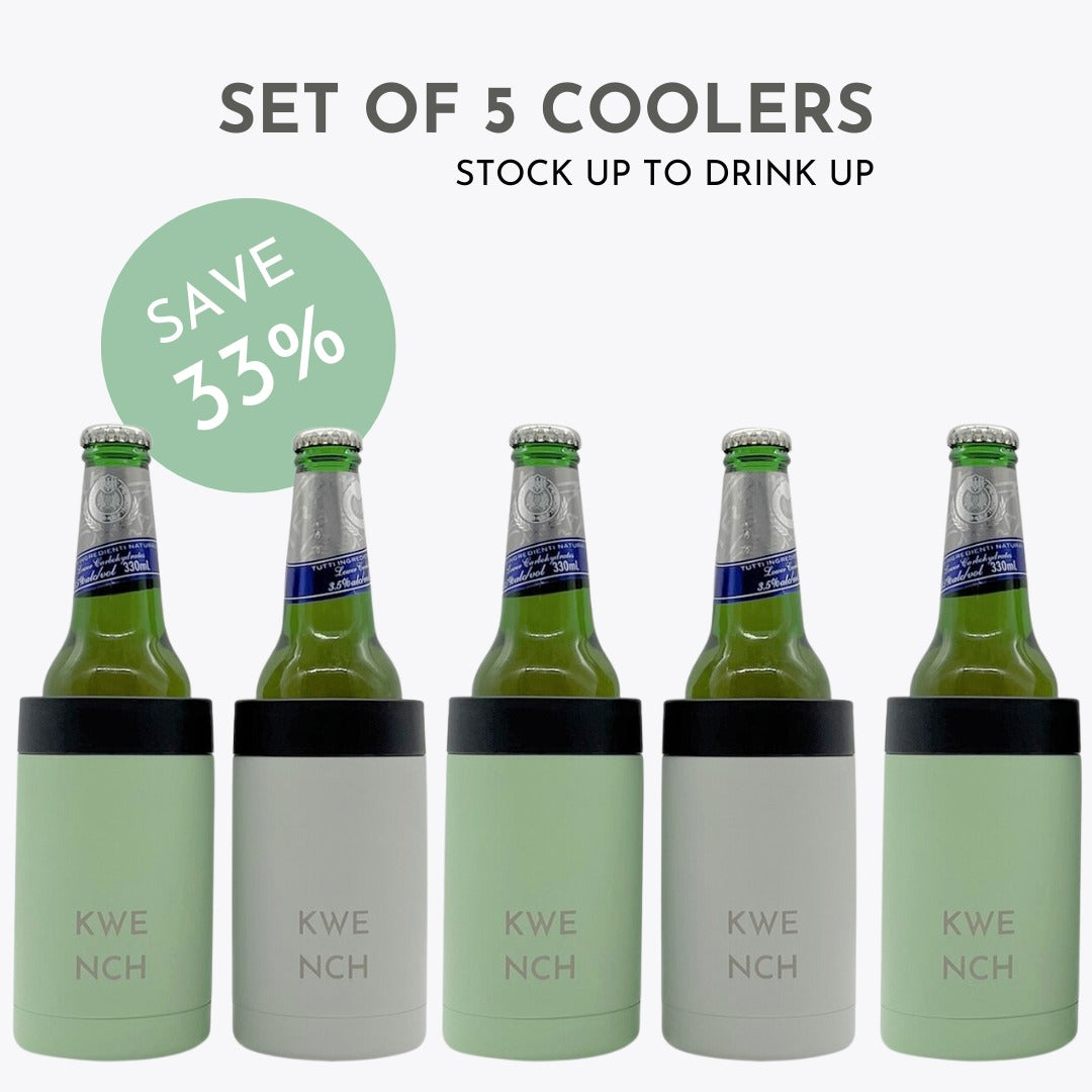 Party Pack of 5 can cooler holders